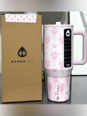HydroJug 40oz Traveler, BOUQUET FLOWERS